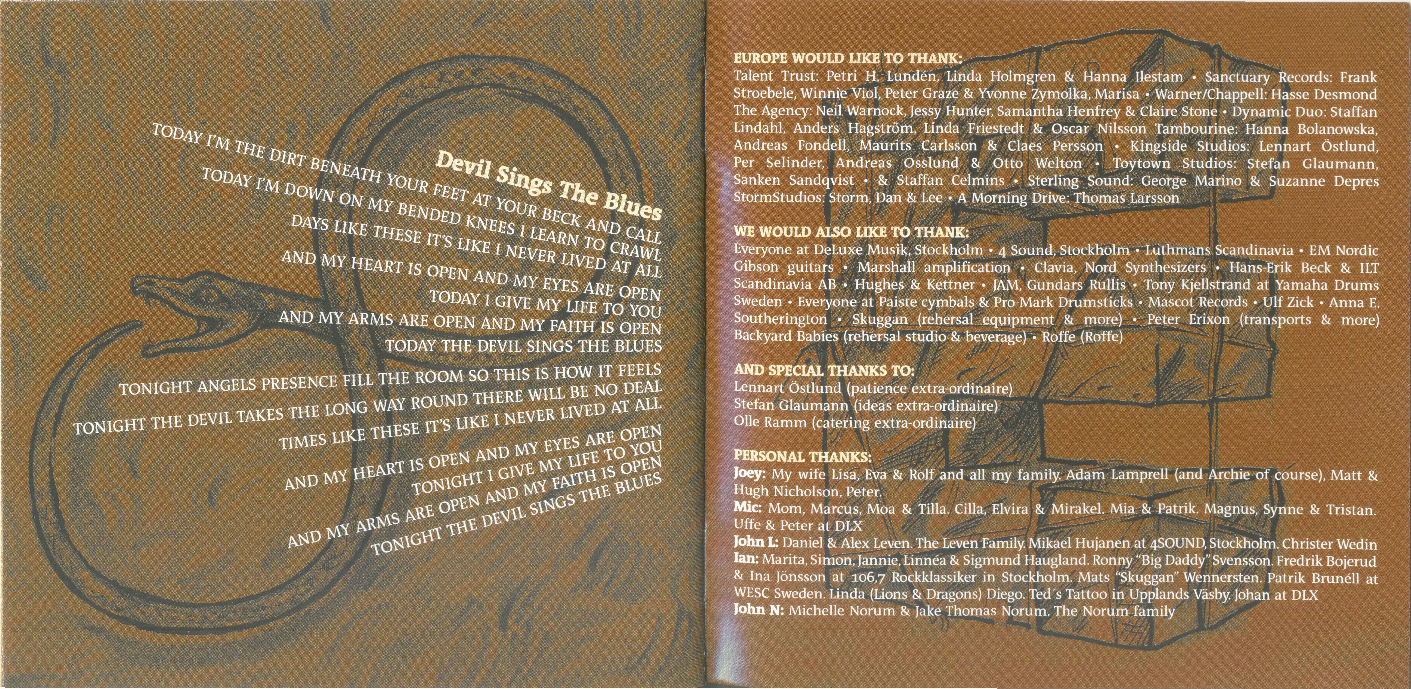 Europe  Secret Society : Booklet 8 JPN